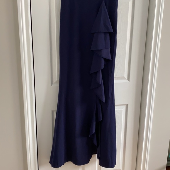 Lulus blue floor length gown. - Picture 2 of 4